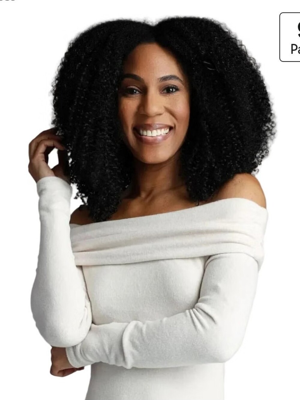 Kinky Curly 10" Clip In Synthetic Hair Extensions 9 Pieces Black